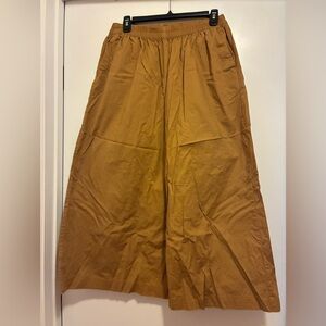 Who What Wear Wide-Leg Mustard Pants